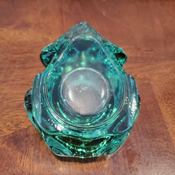 Accents | Vintage Green Glass Frog Candle Holder | Poshmark